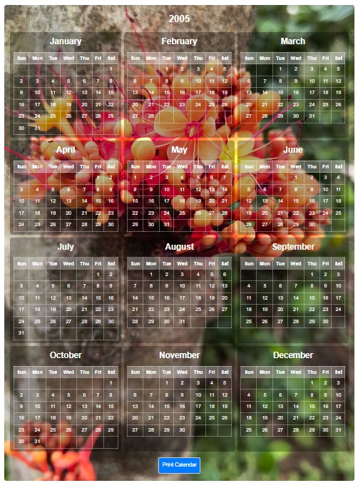 customized calendar online