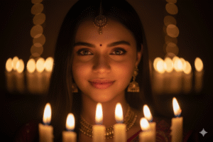 Gemini ai photo prompts for diwali for girls