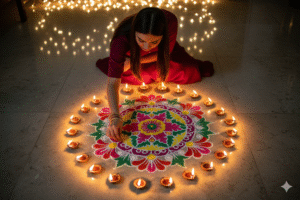gemini ai diwali photo prompt for girls 3