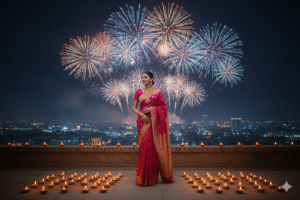 Gemini ai photo prompts for diwali for girls