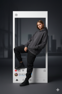 Gemini Photo Prompts with Instagram Frame