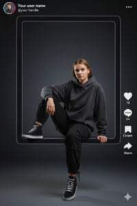 Gemini Photo Prompts with Tiktok Frame