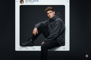 Gemini Photo Prompts with twitter Frame